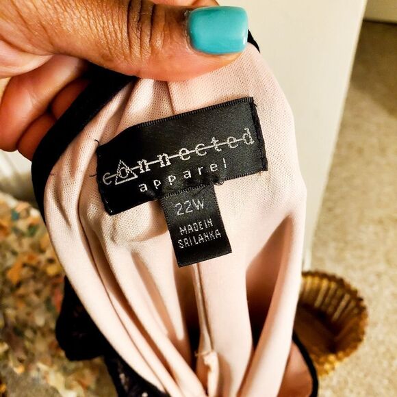 Connected Apparel Sleeveless Overlay Dress - Picture 14 of 15